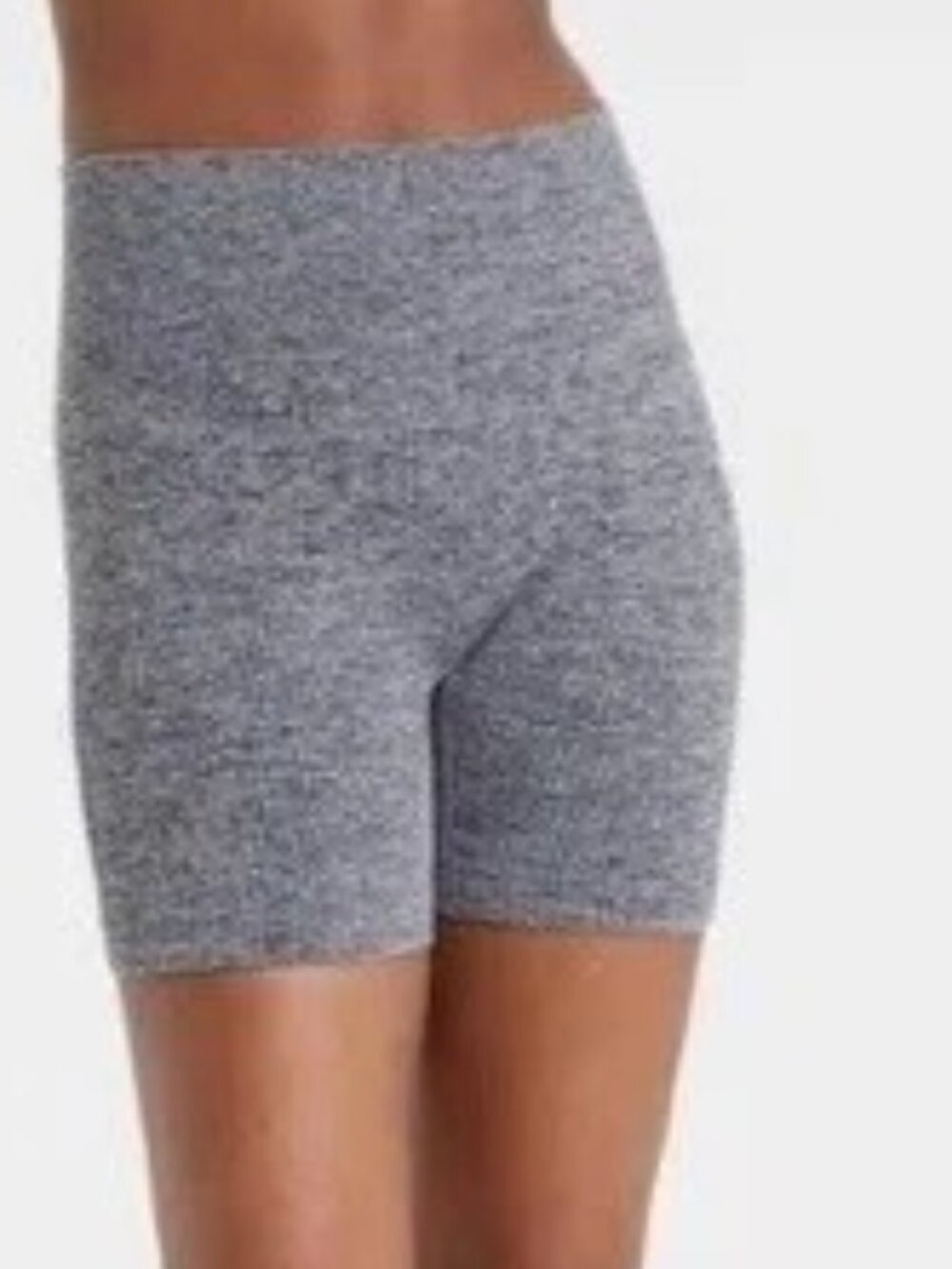 Colsie Ribbed Knit Bike Shorts - Gray - Small _NWT